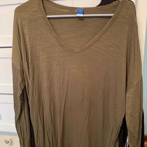Olive Old Navy luxe tunic size L